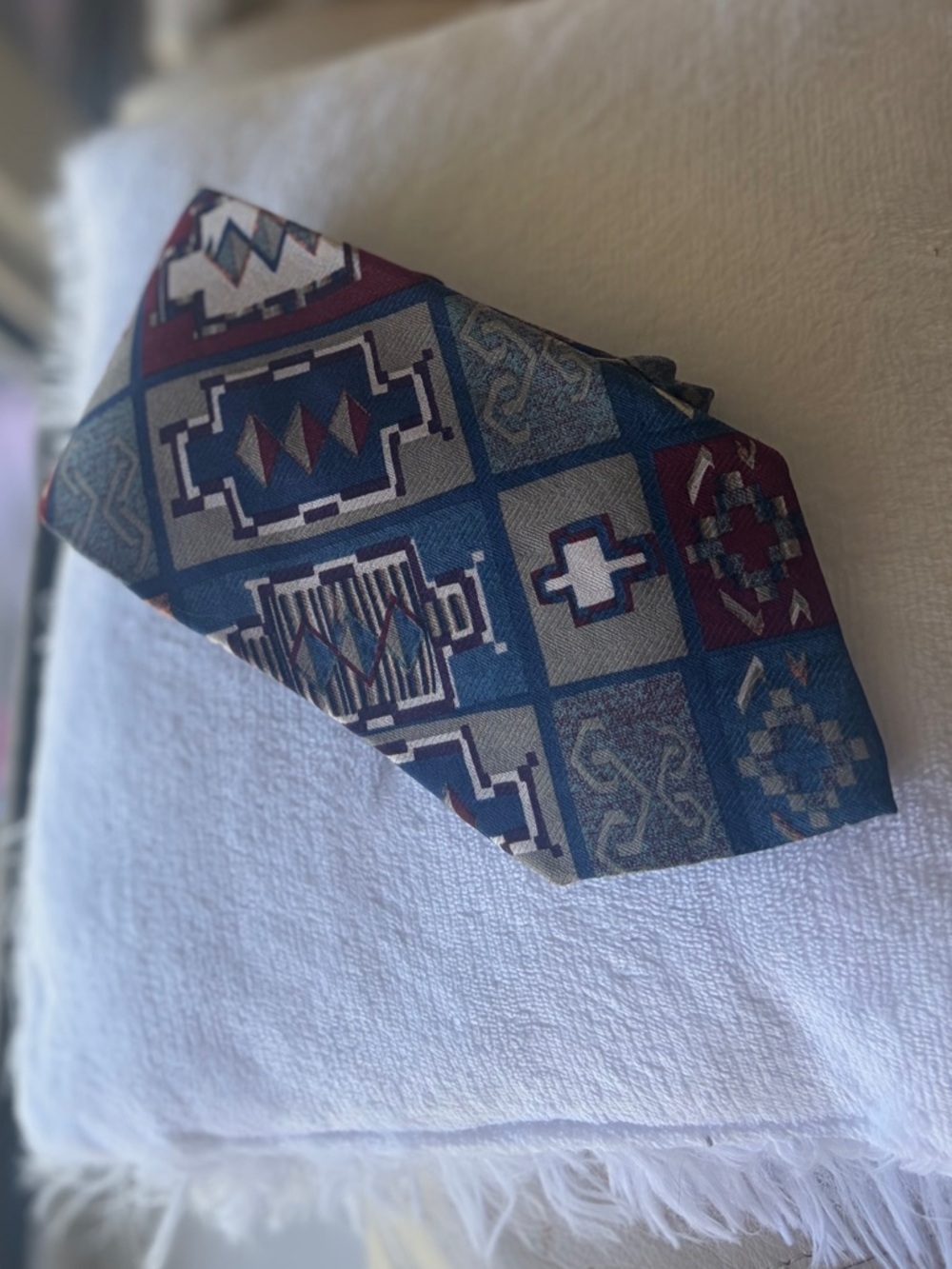 Vintage American Eagle Outfitters Southwestern Series "Cross Roads" Silk Tie 90s